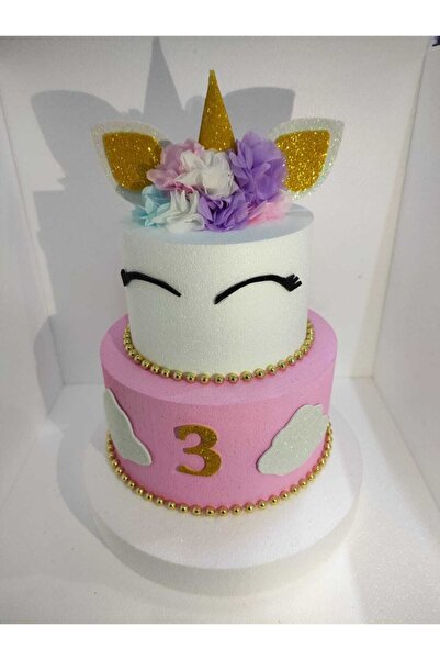 Bp Bizden Pastacılık Maket Pasta Unicorn Tasarımlı Özelleştirilebilir Pasta