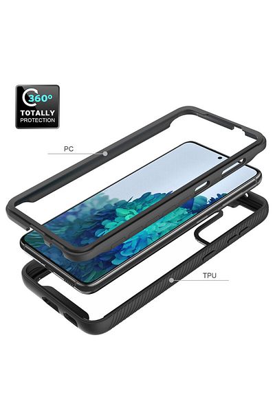 Techsuit Case for Samsung Galaxy S22 Plus 5G + Foil - Defense360 Pro - Black