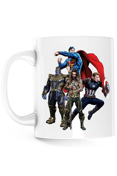 OEM Cana Aquaman Leader Superman Captain America Thanos, alba, 330 ml