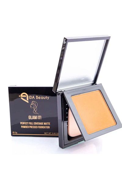 IDA Beauty Glam It! Perfect Full Coverage Matte Powder Pressed Foundation
