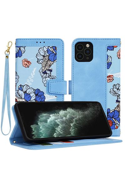 Techsuit Husă pentru iPhone 11 Pro Max - FlipCraft - Albastru vibrant