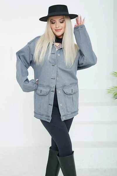 KAZAX Tower with Guns Women's Oversize Gusset Pocket Jeans