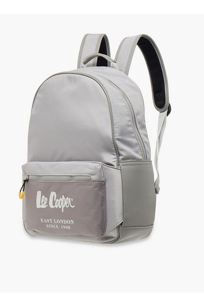 Lee Cooper Solid School Backpack with Adjustable Straps and Zip Closure - 30x13x41 cm
