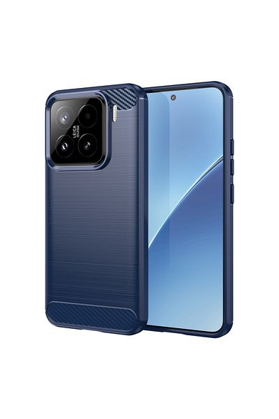 Techsuit Carcasă pentru Xiaomi 15 - Silicon Carbon - Albastră