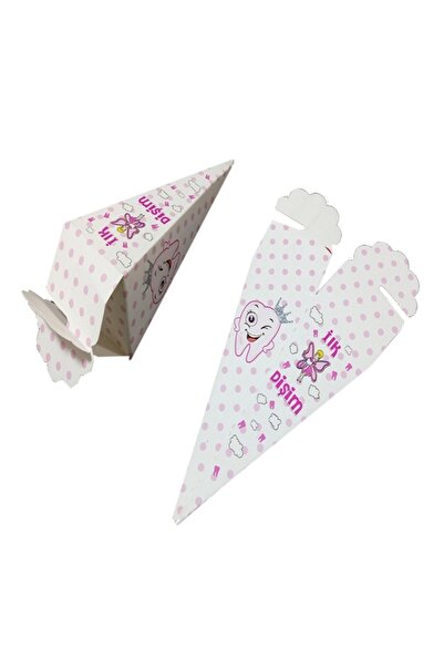 Bp Bizden Pastacılık 50 Adet Diş Buğdayı, Pembe Bebek Şekeri, Üçgen Lokum Kut...