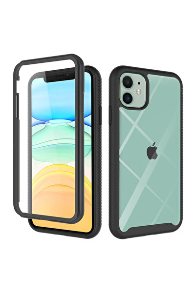 Techsuit Carcasă iPhone 11 + Folie - Defense360 Pro - Negru