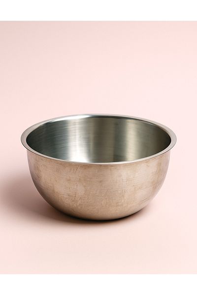 BuMeria 24 cm Stainless Steel Basin |   Dough Kneading & Salad Bowl & Fruit Bowl & Multipurpose Bowl