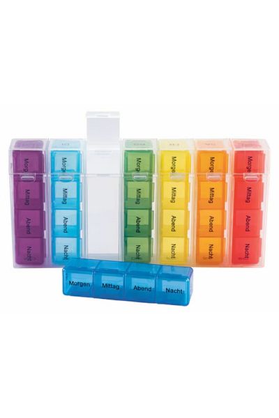 PARKSIDE Organizator medicamente, 7 sertare cu 4 lacasuri, multicolor, plastic, 195x29x100cm, 180gr