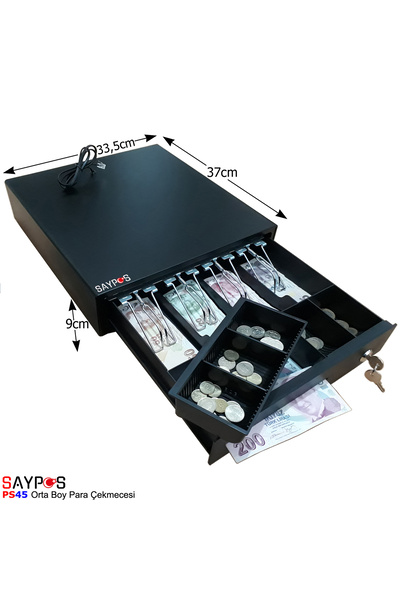 SAYPOS Verifone MX915 ve İngenico iDE280-iWE280-Move5000F Marka Yazarkasalarla Uyumlu Para Çekmecesi