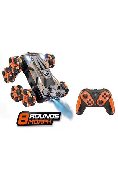 rexa 8 Wheels Remote Control Car Toy Drift Stunt Car With Spray Crawl Function Double-sided Drift Car