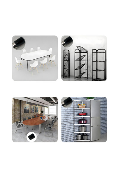 al da al 12’li Pabuç 21mm Sandalye Ayağı Koruyucu Zemin Çizilmez Kaymaz Sessiz Ayak Kılıfı