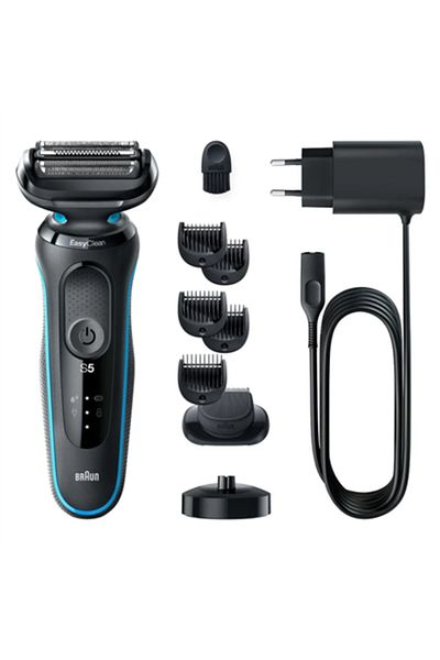 BRAUN SSA STORE Braun | Aparat de ras | 51-M4500cs | Timp de funcționare (max) 50 min | Umed și uscat | Negru/Albastru