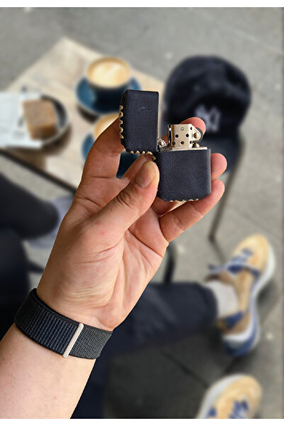 LETERRA Hakiki Deri Kılıflı Benzinli Çakmak