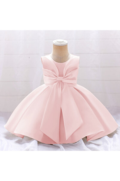 ddaniela فستان حفلات رقيق من دانييلا مع وعاء في الأمام للبنات باللون الوردي ا...