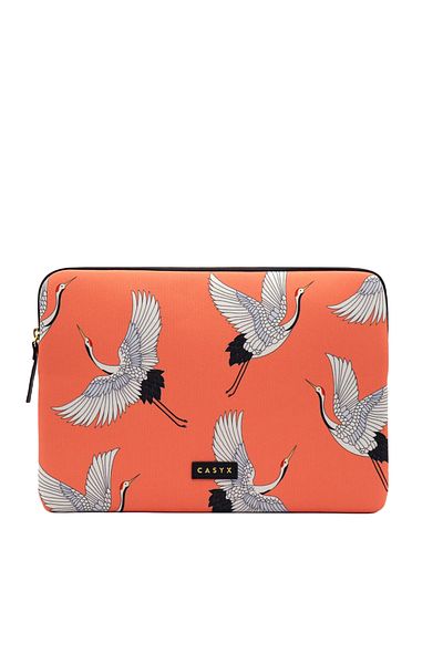 Casy Casyx | Casyx dla MacBook | SLVS-000006 | Pasuje do rozmiaru 13"/14"| Etui | Coral Cranes