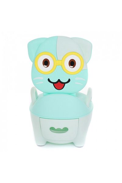 Little Mom Olita pentru copii Little Mom Smiling Cat Blue, cu colac din PVC, cu compartiment de colectare detas