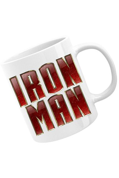OEM Cana Ironman Logo Metal Comics Cartoons American, alba, 330 ml