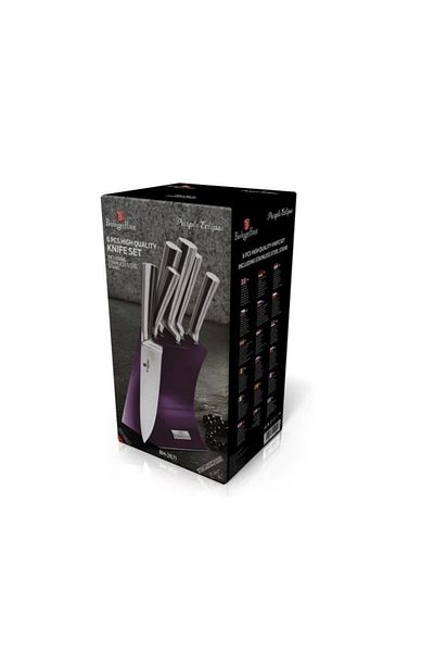 Berlinger Haus 6-piece Knife Set, Purple Eclipse Collection, Berlinger Haus, BH 2671, stainless steel, purple