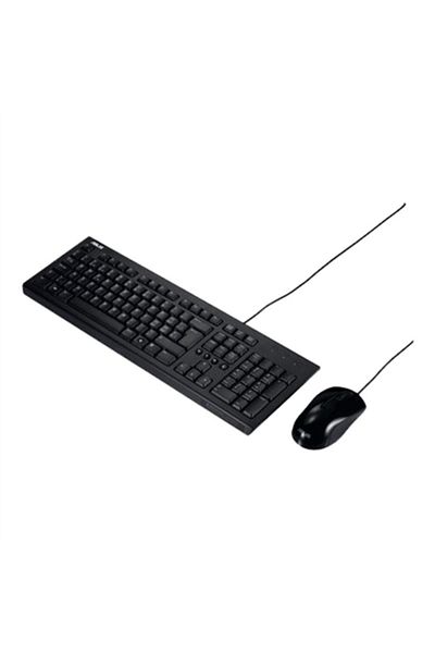 ASUS | Czarny | U2000 | Zestaw Klawiatura i Myszka | Przewodowy | Myszka Wliczona | EN | Czarny