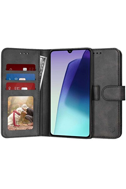 Techsuit Husă pentru Xiaomi Redmi 14C / Poco C75 - Jurnal - Negru