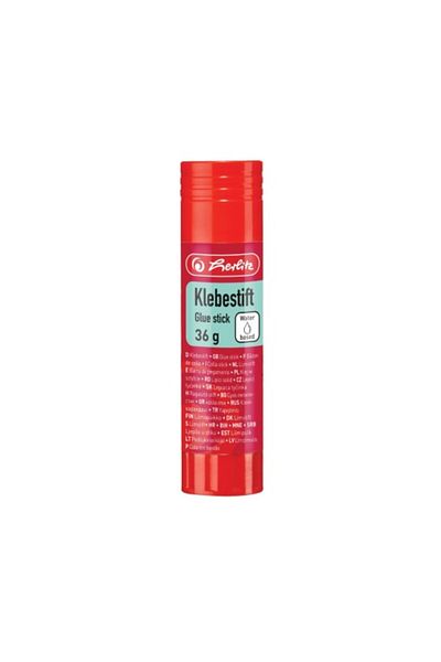 Herlitz Solid Glue Stick, Weight 36g, Solvent-free