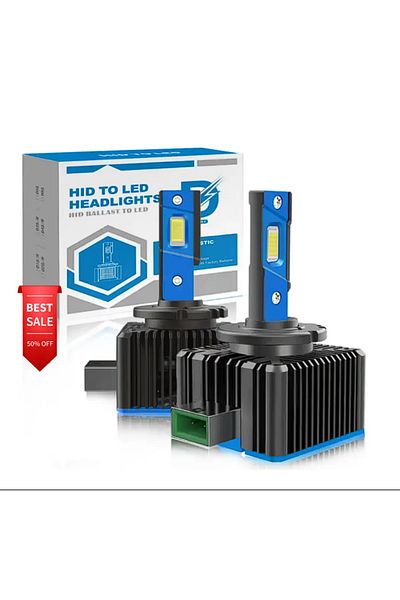 SOARE Set of 2 D1S LED conversion bulbs plug and play 35W, 12000lm for BMW, Audi, Skoda, VW