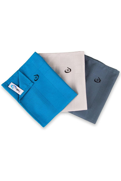 BAROTTİ PELLA Classic 3'lü Mikrofiber Temizlik Bezi, Cam, Araba Silme Bezi, F...