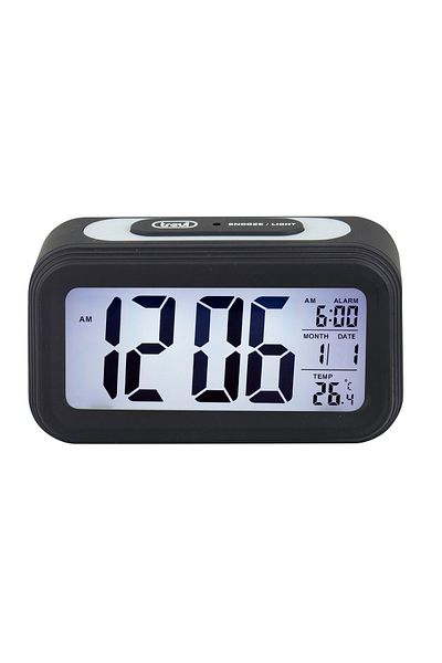 Trevi Digital room clock 0SL306800 132 mm screen, with thermometer display, date and alarm function