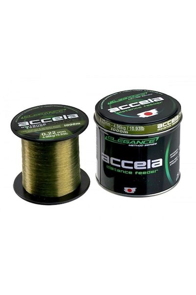 FORMAX Monofilament de brad Accela Distance Feeder Olive, seria Elegance Method, 0, 22mm 1000m
