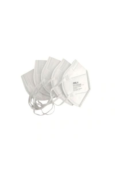 Mercaton Set 20 buc Masca de protectie KN95 cu 5 straturi CE0598, FFP2, certificate CE, Alb