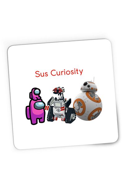 OEM Mousepad Gaming Amon Curiosity NASA Star Wars Robots, 21x19 см
