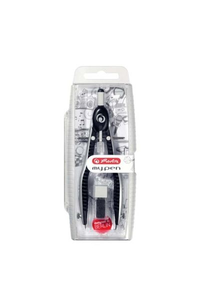 Herlitz Quick-set Compass My.pen, Material Plastic & Metal, Color Black/grey