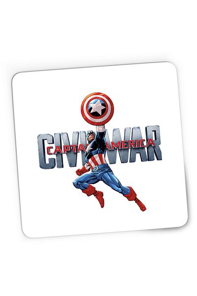 OEM Mousepad Gaming Captain America Jump Movie Hero Animated CGI, 21x19 см