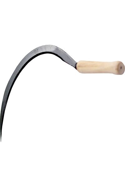 flores Sickle, wooden handle, serrated blade, 255 x 330 mm