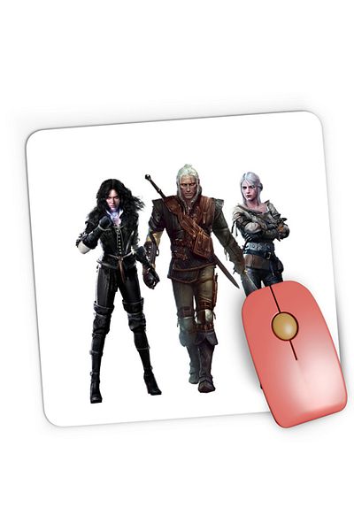 OEM Mousepad Gaming Witcher Gerald Yennifer Wizard Magic Tank, 21x19 см