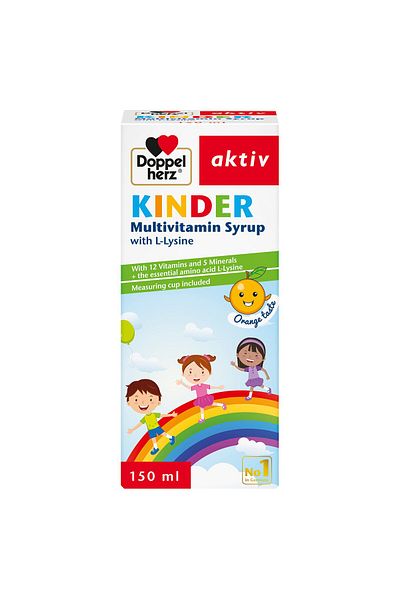 Doppelherz Kinder Multivitamin W/ Lysine Syrup 150Ml