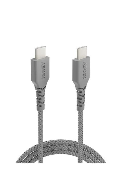 i grey iGrey 3-pack 1m USB-C to USB-C cable, made in Saudi Arabia, fast charging and data, compatible with iPhone 15/16 and Android.