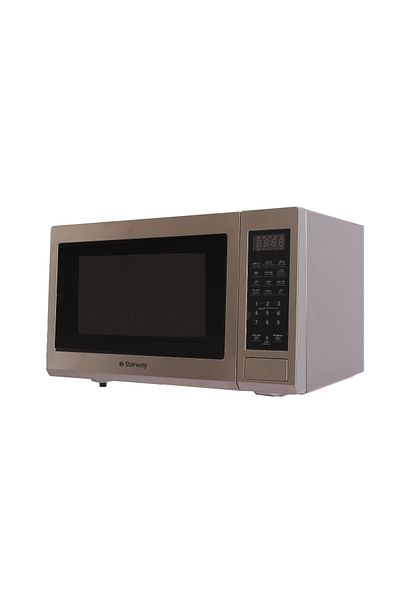 starway 30 Liter 1450W Electric Microwave Oven with Child Safety Lock and Digital Control Silver