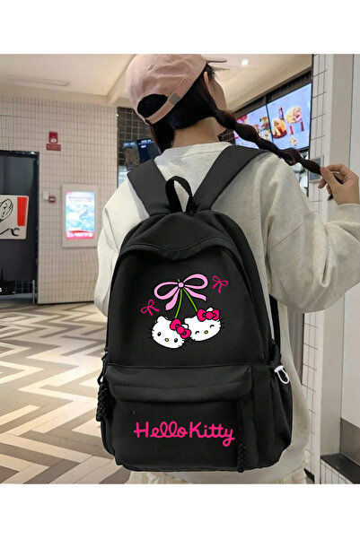 PixelWear Kity Printed Backpack School Bag