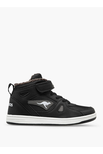 Kangaroos Boys' Logo Applique High Top Shoes with Hook and Loop Closure