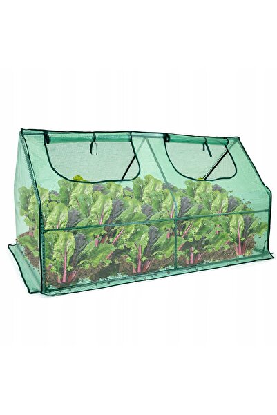 jumi Mini seră de grădină 180 x 90 pentru cultivarea PLANTELOR într-un strat de grădină cu tunel din folie