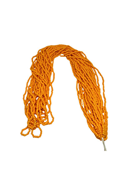 Bi hızlı Cam Kum Boncuk 11/0 Dizili Çek Boncuğu, Cezaevi Boncuğu, 2 mm Turuncu