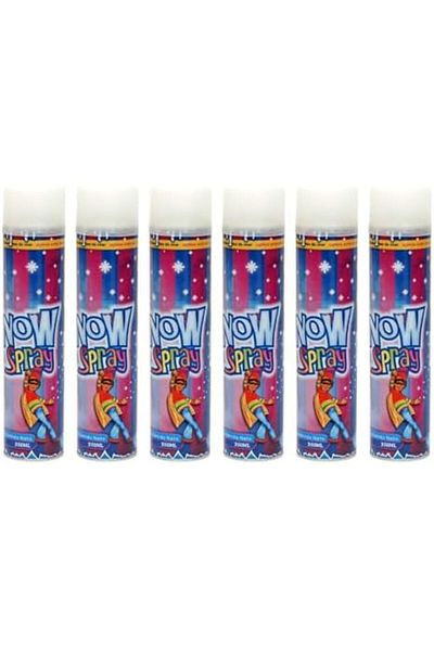 Yuwell YU WELL Crazy Snow Spray For Christmas Tree Decoration Birthday Festival Party Celebrations (6Pc)