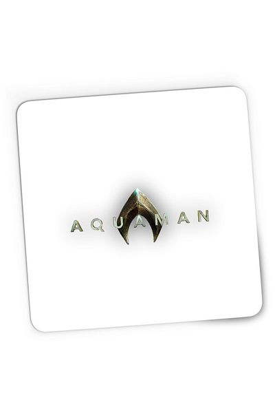 OEM Mousepad Gaming Aquaman Logo Water King Comic Books Cartoons, 21x19 см