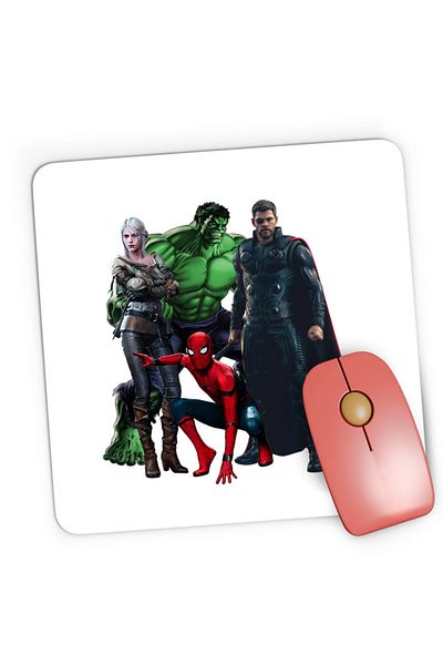 OEM Mousepad Gaming Witcher Ciri Magician Spiderman Captain America, 21x19 см