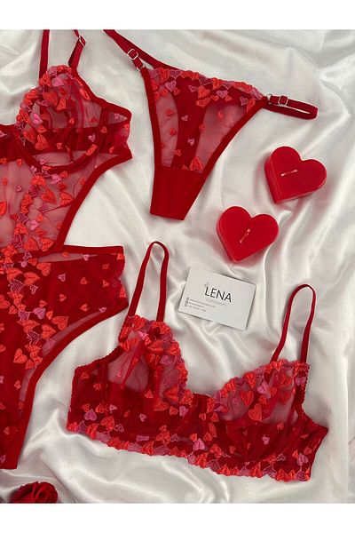 Lena Homewears Women's Bra & Bodysuit Underwear Set