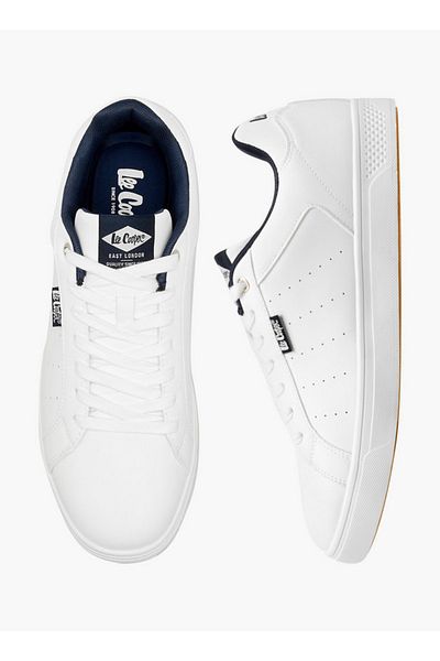 Lee Cooper Men's Perforated Sneakers with Lace-Up Closure