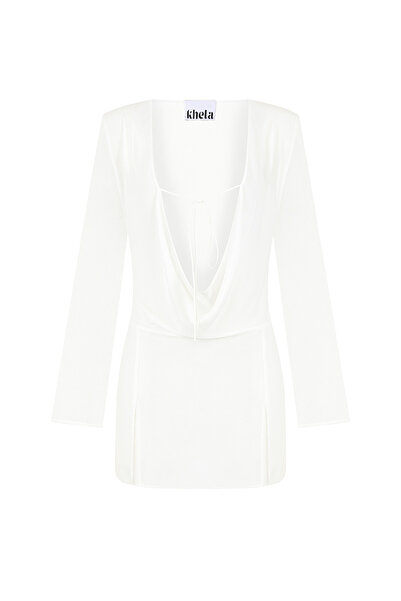 Khela The Label No Rush Beyaz Plaj Elbisesi