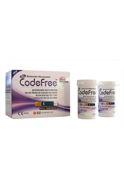 CODEBAR Benzi de testare cu cod de diagnostic standard gratuit, 50 buc.