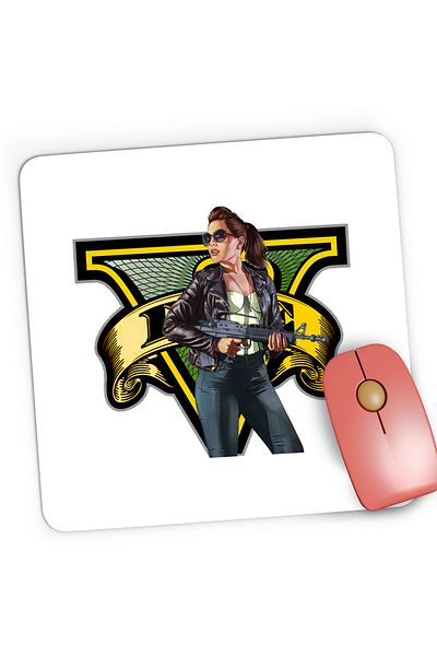 OEM Mousepad Gaming GTA Girl Minecraft, 21x19 cm